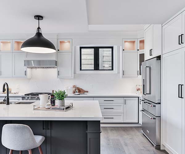 Clean, bright kitchen after hired cleaners