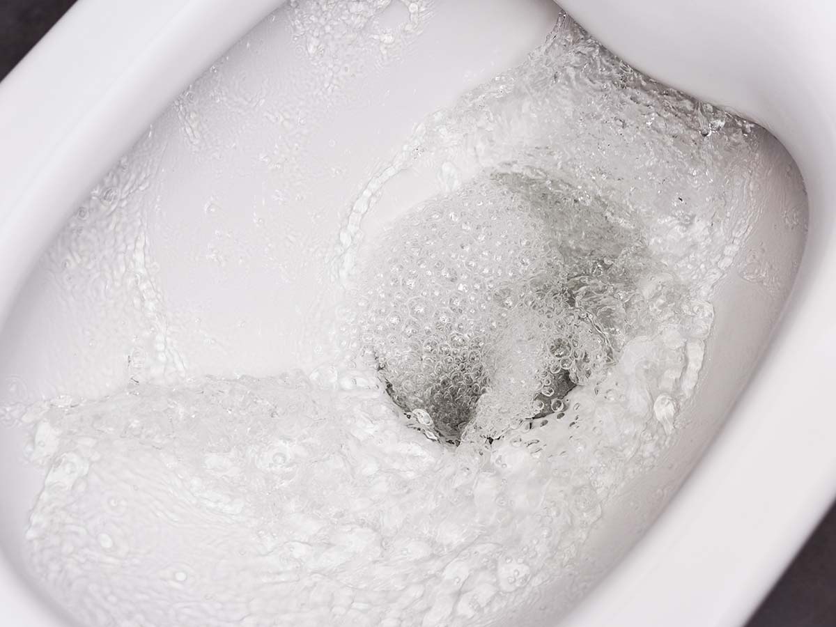 Image of a toilet flushing