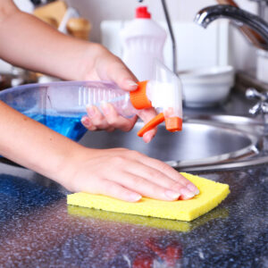 image of someone cleaning