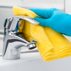 image of someone cleaning