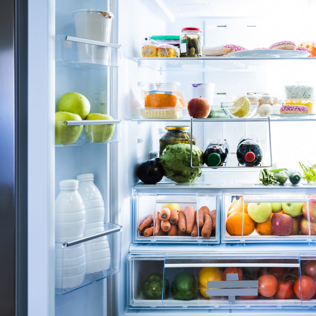 inside of a fridge