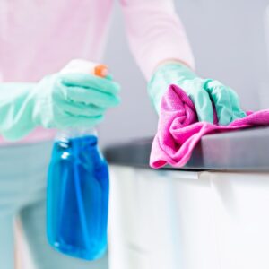 wiping counter