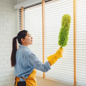 cleaning blinds